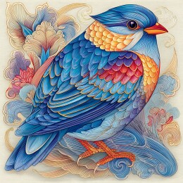 中国风装饰插画鸟