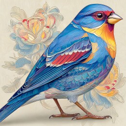 中国风装饰插画鸟