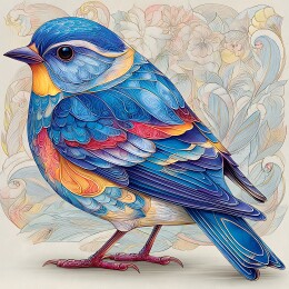 中国风装饰插画鸟