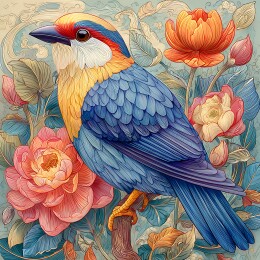 中国风装饰插画鸟