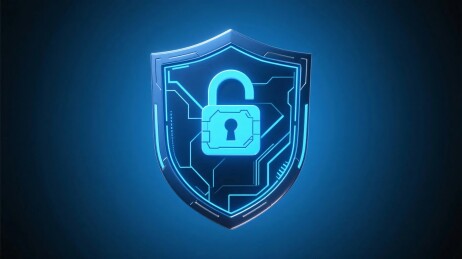 网络安全盾牌锁图标