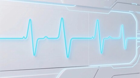 科技心电显示界面