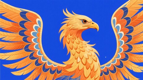 神话飞鸟插画