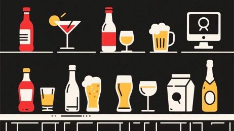 各类酒水饮料插画