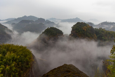 福建省南平市武夷山天游峰风光