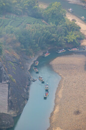 福建省武夷山天游峰九曲溪风光
