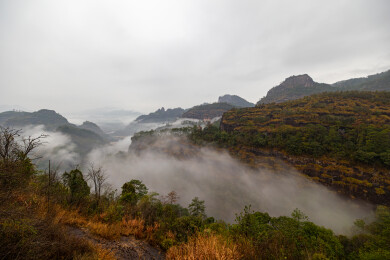 福建南平市武夷山天游峰风光