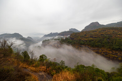 福建南平市武夷山天游峰风光