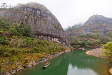福建南平市武夷山天游峰风光