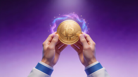 手托金球紫蓝光晕