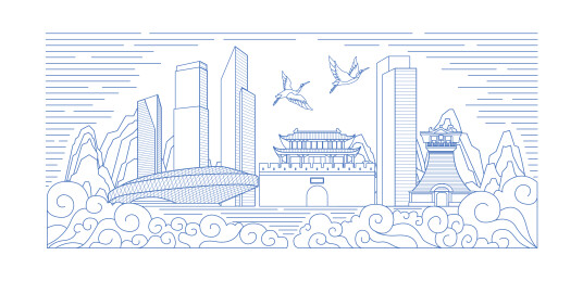 襄阳地标插画