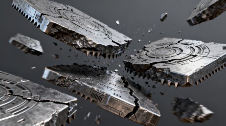 齿轮机械紫电科幻工业背景