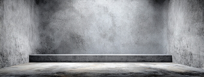 灰色混凝土空房间