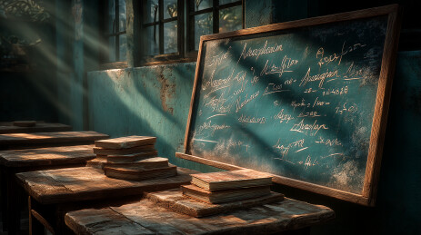 废弃建筑中的窗户景观破败自然