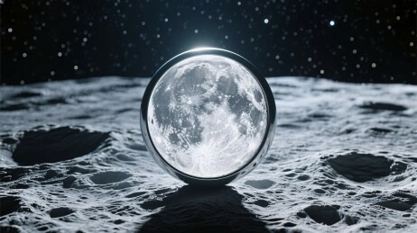 月球表面月亮镜