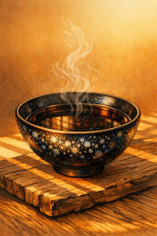 暮光中的天目茶盏