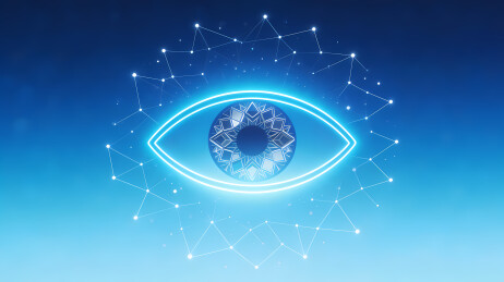 蓝色科技感眼球