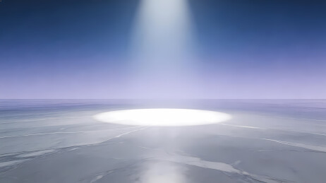 冰面中央的圆形光源