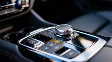 汽车中控台细节特写