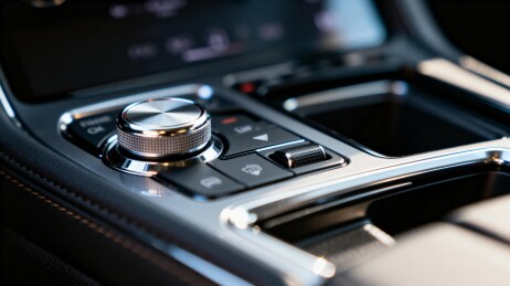 汽车中控台细节特写