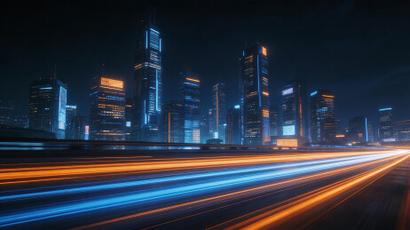 未来科技城市交通插图