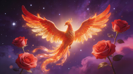 展翅凤凰飞越星夜