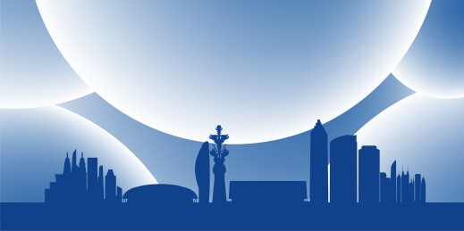 芜湖城市剪影背景