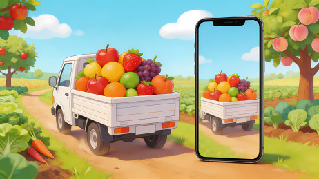 水果卡车乡间行