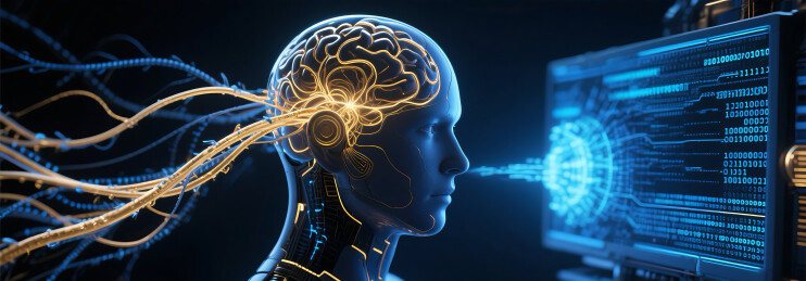 人工智能大数据传输科技感背景