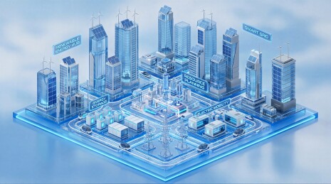 可持续能源与技术的未来城市景观