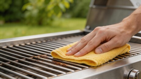 手擦烧烤架清洁