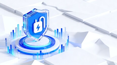 护盾充电桩新能源科技安全主视觉