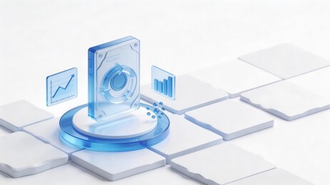 硬盘数据库科技风数据存储场景