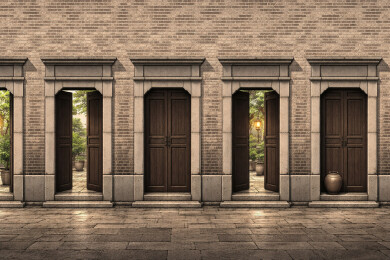 青砖石库门门洞序列