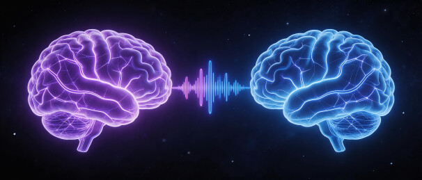 人工智能脑机接口科技感背景