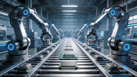 智能工厂机械臂生产线