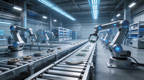 智能工厂机械臂生产线