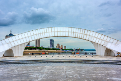 中国黑龙江黑河市大黑河岛风光