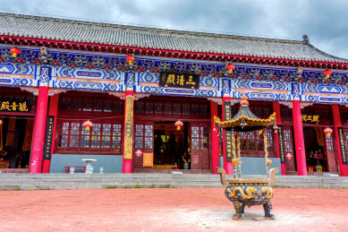 中国黑龙江黑河市龙寿山关帝庙