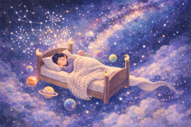 星河入梦插画