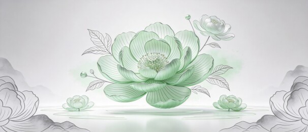 花卉国潮发布会主视觉