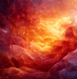 红色的抽象云雾或火焰背景强烈