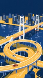 桥梁道路城市建筑