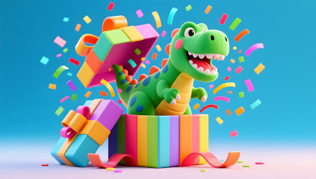 愚人节惊喜礼盒弹出搞怪玩偶充满欢乐