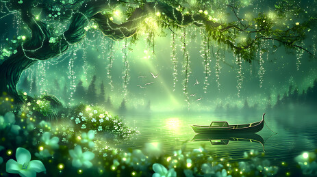 梦幻森林垂流水景