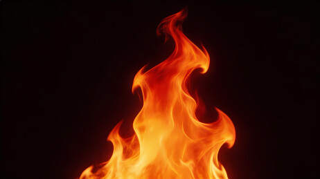 炽热橙红火焰