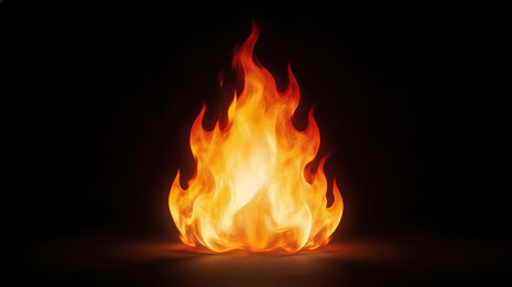 炽热橙红火焰