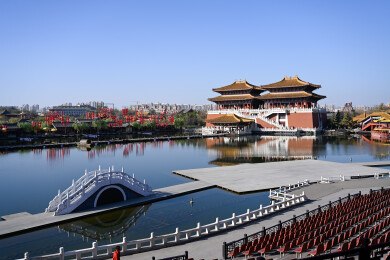 开封清明上河园古建筑风光