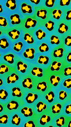 豹纹图案蓝绿渐变背景