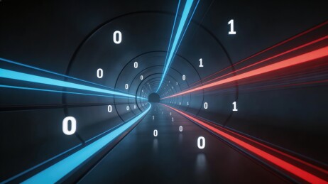 科幻隧道数字光影穿梭